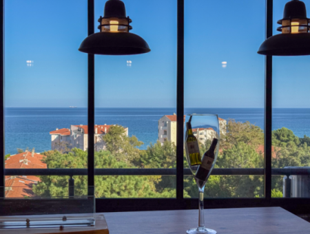 Specially Designed Furnished Flat For Sale In Kumbağ With Sea View