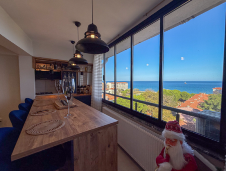 Specially Designed Furnished Flat For Sale In Kumbağ With Sea View
