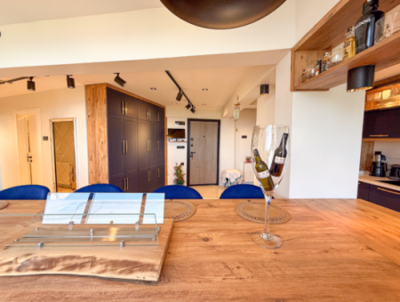 Specially Designed Furnished Flat For Sale In Kumbağ With Sea View