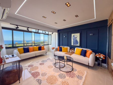 Specially Designed Furnished Flat For Sale In Kumbağ With Sea View