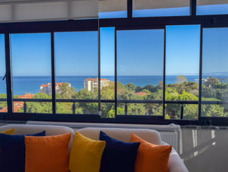Specially Designed Furnished Flat For Sale In Kumbağ With Sea View