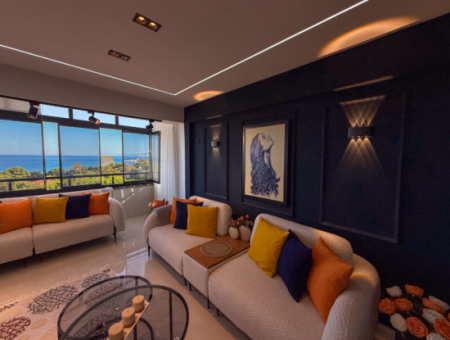 Specially Designed Furnished Flat For Sale In Kumbağ With Sea View
