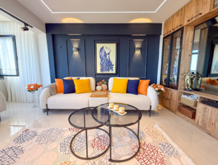 Specially Designed Furnished Flat For Sale In Kumbağ With Sea View