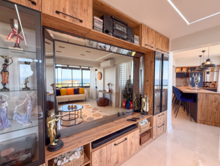 Specially Designed Furnished Flat For Sale In Kumbağ With Sea View