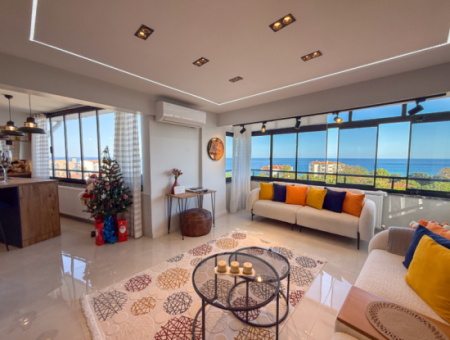 Specially Designed Furnished Flat For Sale In Kumbağ With Sea View