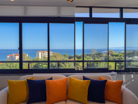 Specially Designed Furnished Flat For Sale In Kumbağ With Sea View