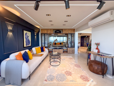 Specially Designed Furnished Flat For Sale In Kumbağ With Sea View