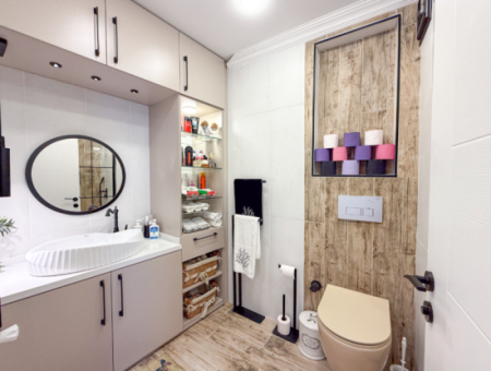 Specially Designed Furnished Flat For Sale In Kumbağ With Sea View