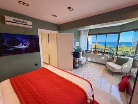 Specially Designed Furnished Flat For Sale In Kumbağ With Sea View