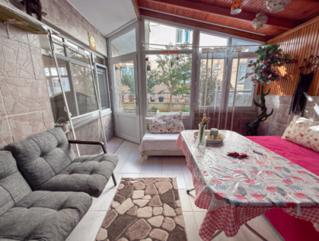 3 1 Flat For Sale Very Large With Double Garden On Kumbağ Market Street 