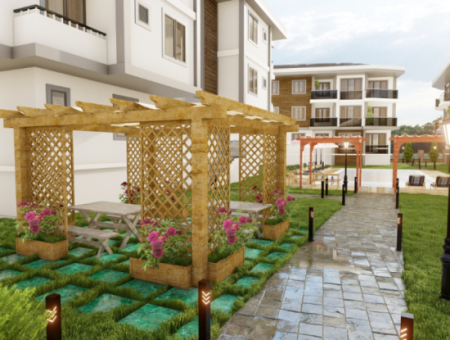 2 1 Flats For Sale In Kumbağ Luxury Pool Yonca Evleri Complex