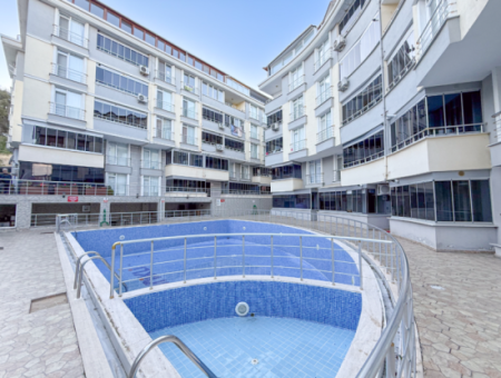 Large And Spacious 2 1 Flat For Sale In A Complex With Pool In Kumbağ 