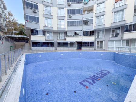 Large And Spacious 2 1 Flat For Sale In A Complex With Pool In Kumbağ 