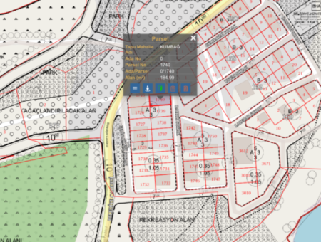 185 M2 Zoned Land For Sale In A Decent Location Ready For Construction In Kumbağ