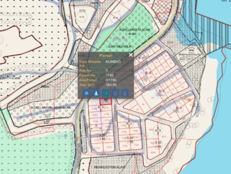 185 M2 Zoned Land For Sale In A Decent Location Ready For Construction In Kumbağ
