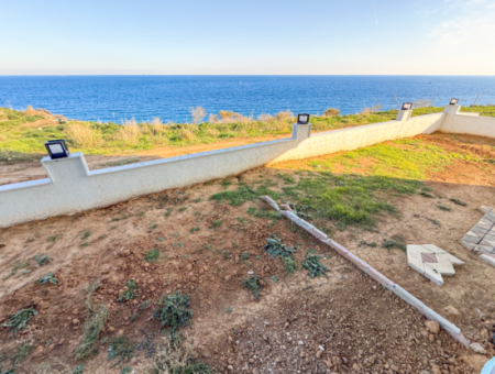 Kumbağ Panoramic Sea View Garden New 1 1 Flat For Sale