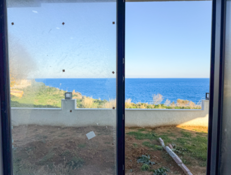 Kumbağ Panoramic Sea View Garden New 1 1 Flat For Sale