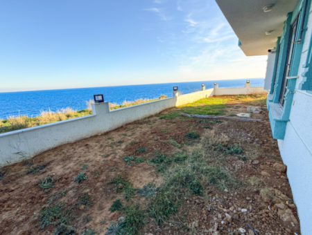 Kumbağ Panoramic Sea View Garden New 1 1 Flat For Sale