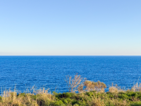 Kumbağ Panoramic Sea View Garden New 1 1 Flat For Sale