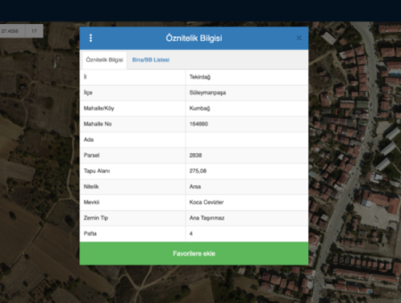 Ready-To-Build Land With Sea View 275M2 Residential Zoning In Kumbağ