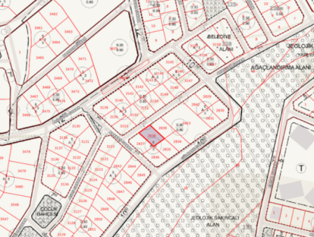 Ready-To-Build Land With Sea View 275M2 Residential Zoning In Kumbağ