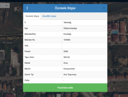 4-Storey Residential Zoned Land For Sale In Kumbağ