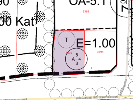 4-Storey Residential Zoned Land For Sale In Kumbağ