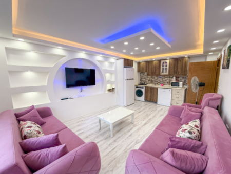 Fully Furnished 2 1 Flat For Sale With Sea View Pool In Kumbağ