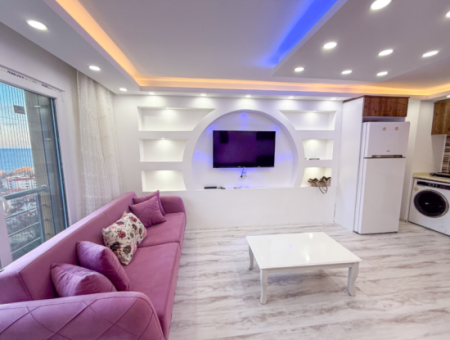 Fully Furnished 2 1 Flat For Sale With Sea View Pool In Kumbağ