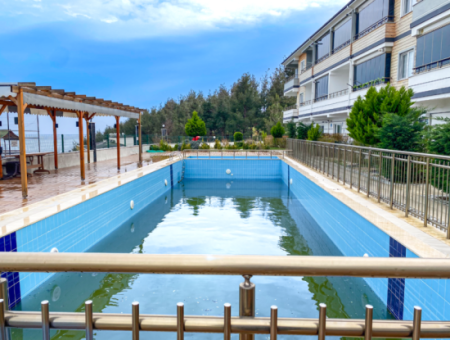 Fully Furnished Luxury 1 1 Flat For Rent In Kumbağ Pool Site