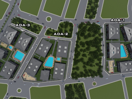 2 1 Duplex Flats For Sale In Ova Kent 2 Complex With Luxury Pool In Kumbağ