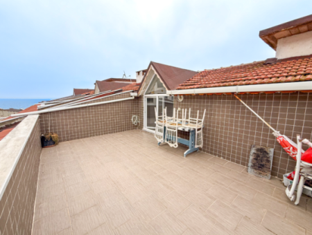 2 1 Duplex Terraced Flat For Rent In A Complex With Pool In Kumbağ Port