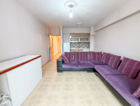 1 1 Flat For Rent With Garden Close To The Sea On Kumbağ Main Street