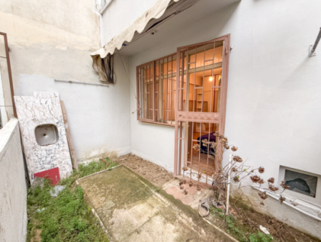 1 1 Flat For Rent With Garden Close To The Sea On Kumbağ Main Street