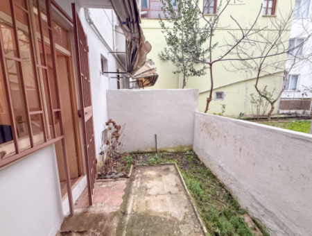 1 1 Flat For Rent With Garden Close To The Sea On Kumbağ Main Street