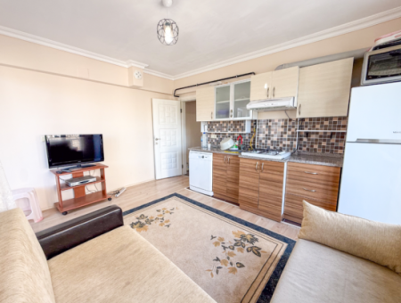 Spacious 2 1 Flat For Sale In A Residential Building On Kumbağ Market Street