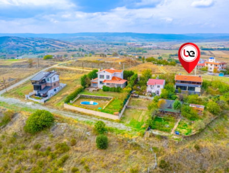 3 1 Duplex Villa For Sale In Kumbağ With Panoramic Sea View