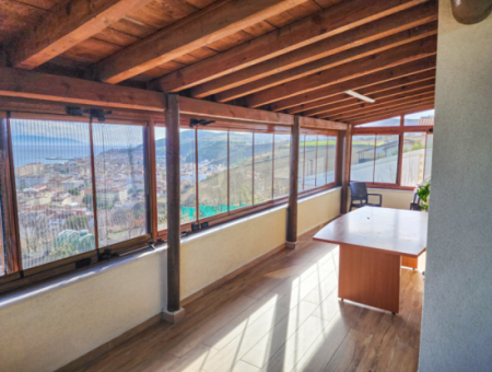 3 1 Duplex Villa For Sale In Kumbağ With Panoramic Sea View