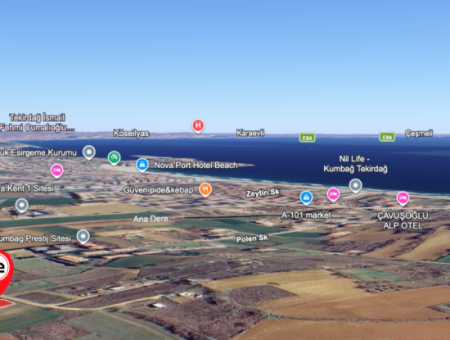 Land For Sale With 392 M2 Residential Zoning In A Rapidly Developing Region In Kumbağ