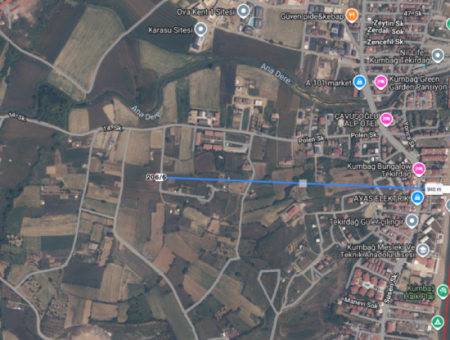 Land For Sale With 392 M2 Residential Zoning In A Rapidly Developing Region In Kumbağ