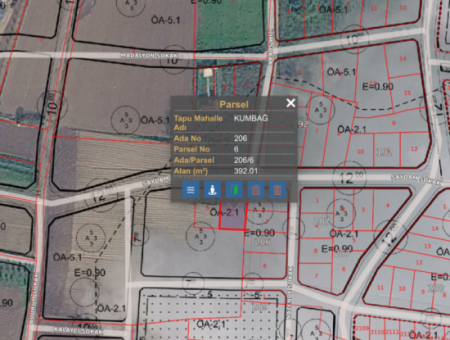 Land For Sale With 392 M2 Residential Zoning In A Rapidly Developing Region In Kumbağ