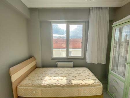 Furnished 2 1 Flat For Rent In A Building With Elevator In The Center Of Kumbağ