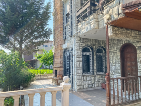 Triplex 4 1 Villa For Sale In Stone Cladding On The Sea Side In Kumbağ