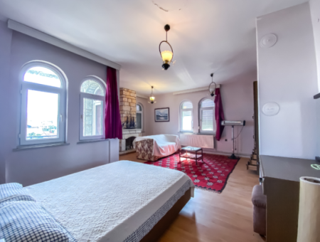 Triplex 4 1 Villa For Sale In Stone Cladding On The Sea Side In Kumbağ