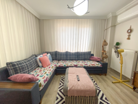 Fully Furnished Apartment For Rent 2 1 Flat With Elevator In Central Location Of Kumbağ