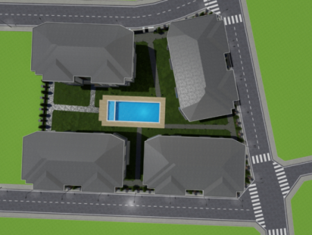 2 1 Flats For Sale In Kumbağ Luxury Pool Yonca Evleri Complex