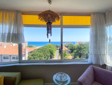 2 1 Flat For Rent Furnished With Sea View In Central Location Of Kumbağ