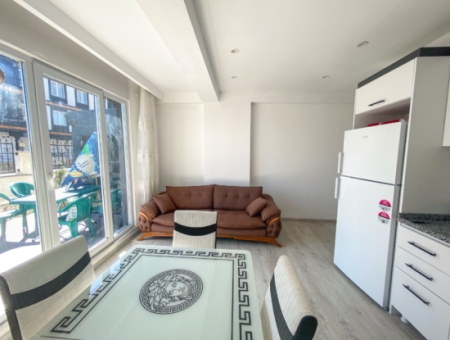 Furnished Luxury 1 1 Garden Floor Flat For Rent In Kumbağ Pool Site