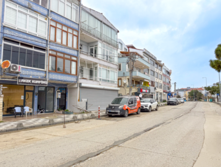1 1 Flat For Sale With Garden Close To The Sea On Kumbağ Main Street