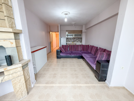 1 1 Flat For Sale With Garden Close To The Sea On Kumbağ Main Street
